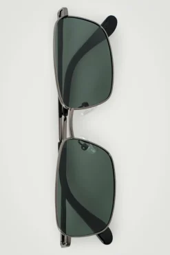 RECHTECKIGE SONNENBRILLE MIT DRAHTGESTELL