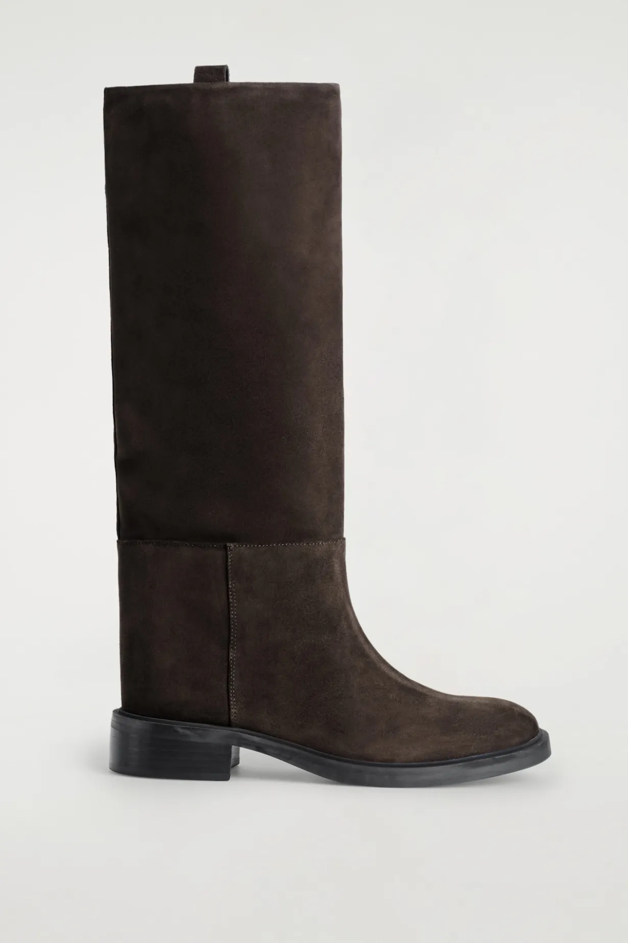 REITSTIEFEL AUS VELOURSLEDER