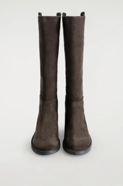 REITSTIEFEL AUS VELOURSLEDER