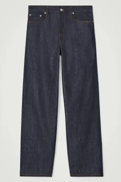 RIDER LOCKERE SELVEDGE-JEANS MIT GERADEM BEIN