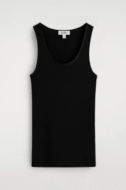 ÄRMELLOSES TANKTOP AUS BAUMWOLLJERSEY