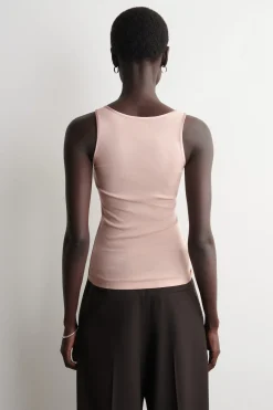 ÄRMELLOSES TANKTOP AUS BAUMWOLLJERSEY