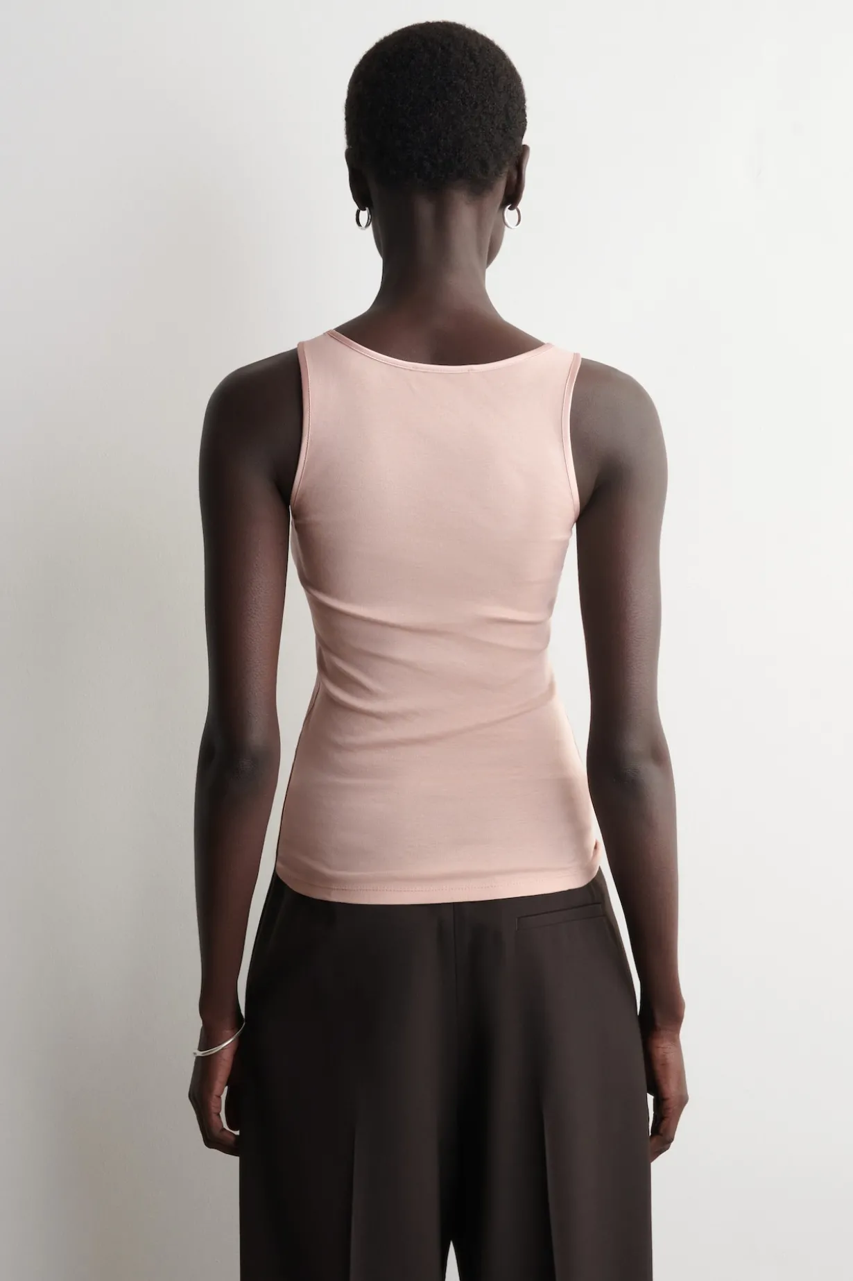 ÄRMELLOSES TANKTOP AUS BAUMWOLLJERSEY