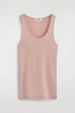 ÄRMELLOSES TANKTOP AUS BAUMWOLLJERSEY