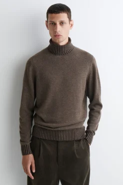 ROLLKRAGENPULLOVER AUS MERINO-KASCHMIR-MIX