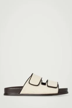 SANDALEN AUS LEINEN MIT ZWEI RIEMEN