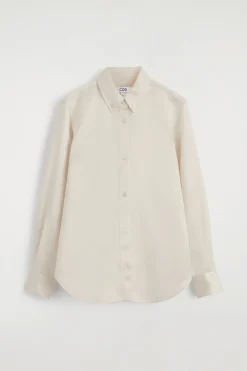 SATINHEMD MIT BUTTON-DOWN-KRAGEN