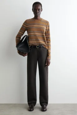 SCHLICHTES LANGARMSHIRT MIT NORMALER PASSFORM