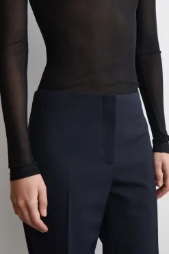 SCHMAL GESCHNITTENE HOSE AUS WOLL-MIX