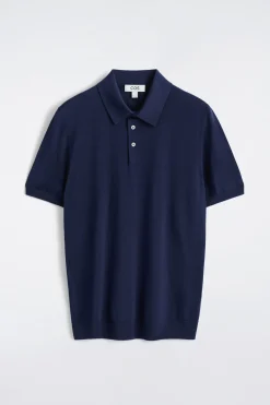 SCHMAL GESCHNITTENES POLOSHIRT AUS SEIDENSTRICK