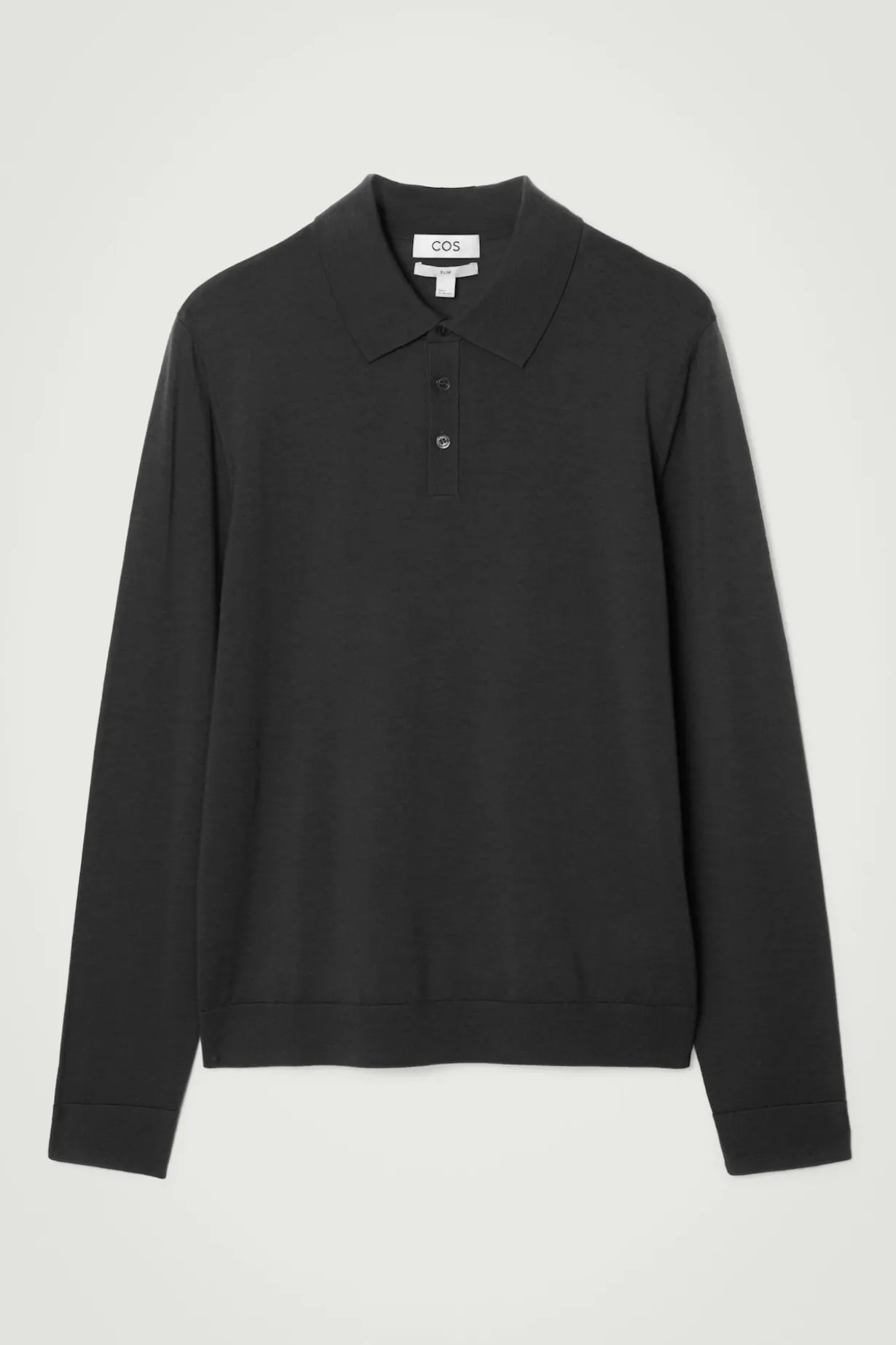 SCHMAL GESCHNITTENES POLOSHIRT AUS MERINOWOLLE