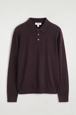 SCHMAL GESCHNITTENES POLOSHIRT AUS MERINOWOLLE