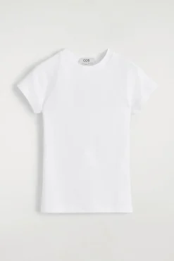 SCHMAL GESCHNITTENES T-SHIRT AUS BAUMWOLLE