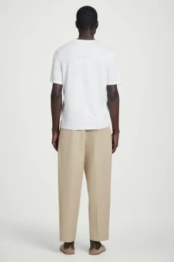 SCHMAL ZULAUFENDE BAUMWOLLHOSE MIT GÜRTEL