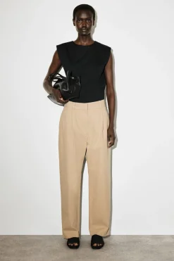 SCHMAL ZULAUFENDE HOSE AUS BAUMWOLL-TWILL