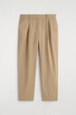 SCHMAL ZULAUFENDE HOSE AUS BAUMWOLL-TWILL