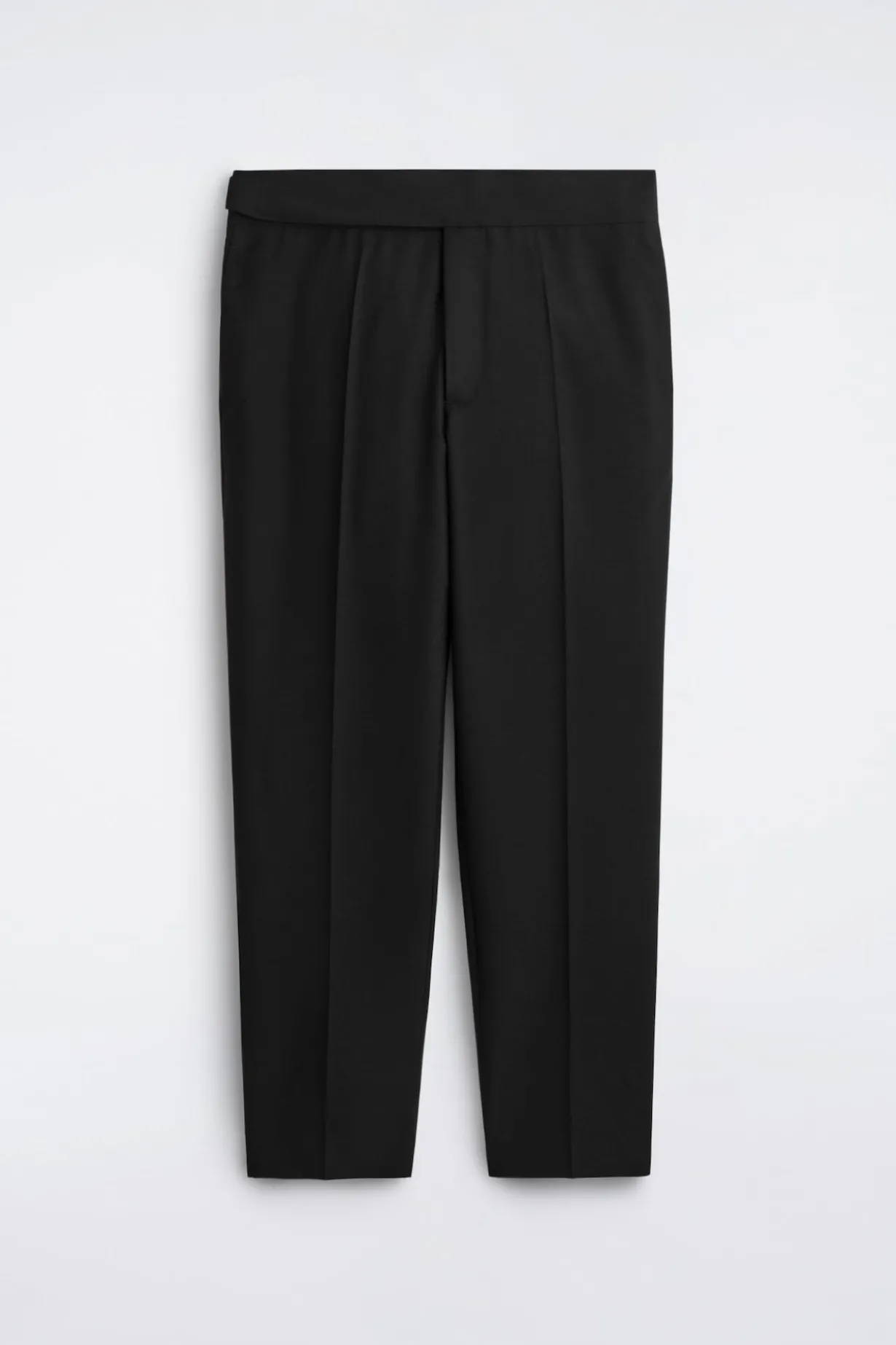 SCHMAL ZULAUFENDE WOLLHOSE MIT KUMMERBUND