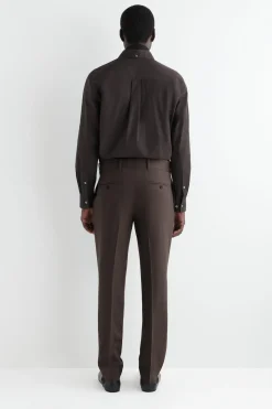 SCHMAL ZULAUFENDE WOLLHOSE
