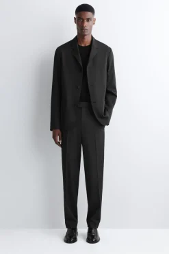 SCHMALE HOSE AUS TWILL MIT GERADEM BEIN