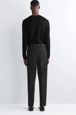 SCHMALE HOSE AUS TWILL MIT GERADEM BEIN