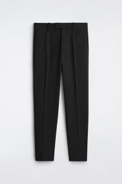 SCHMALE HOSE AUS TWILL MIT GERADEM BEIN