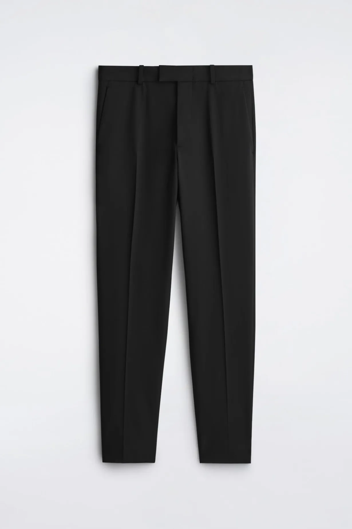 SCHMALE HOSE AUS TWILL MIT GERADEM BEIN