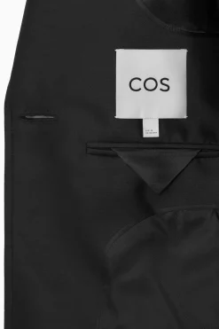 SCHMALER BLAZER AUS WOLL-MIX MIT BROSCHENDETAILS