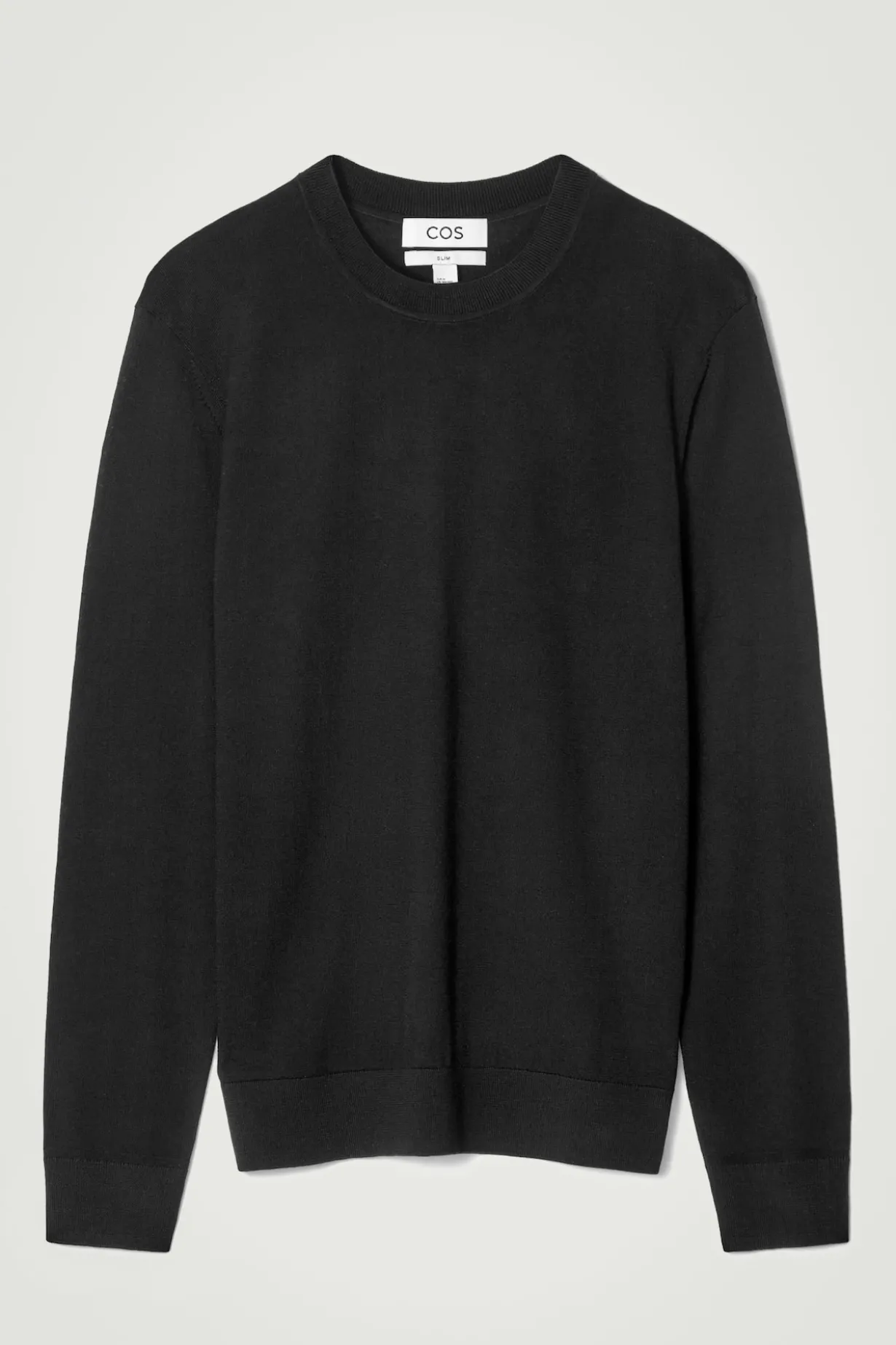 SCHMALER MERINOWOLLPULLOVER MIT RUNDHALSAUSSCHNITT