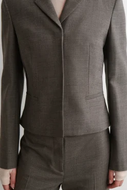 SCHMALER TAILLIERTER BLAZER AUS WOLLE