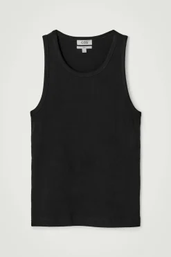 SCHMALES GERIPPTES TANKTOP AUS BAUMWOLLE