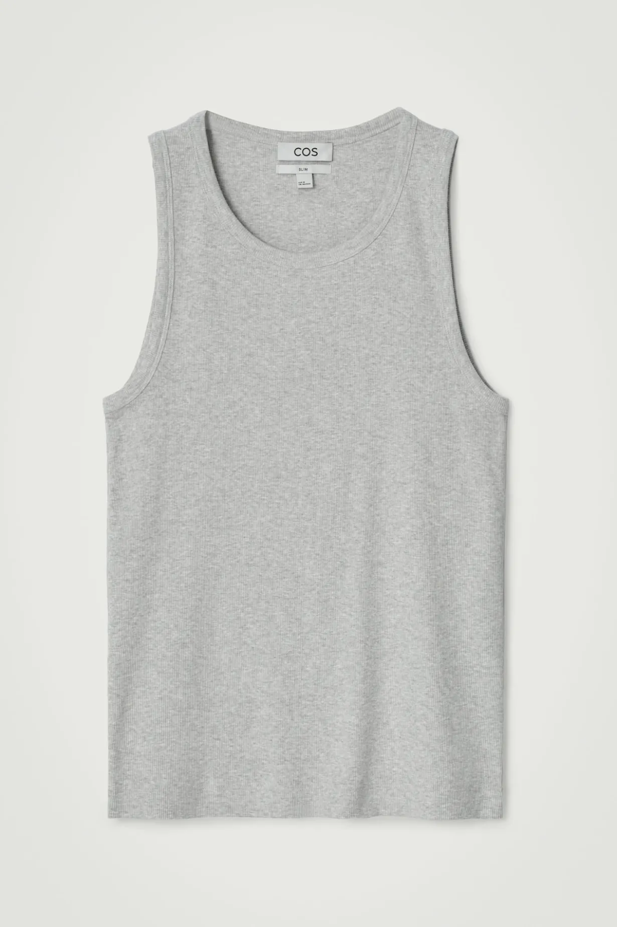 SCHMALES GERIPPTES TANKTOP AUS BAUMWOLLE