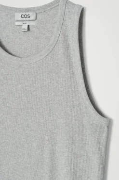 SCHMALES GERIPPTES TANKTOP AUS BAUMWOLLE