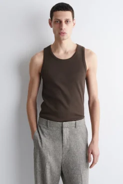 SCHMALES GERIPPTES TANKTOP AUS BAUMWOLLE