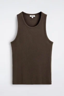 SCHMALES GERIPPTES TANKTOP AUS BAUMWOLLE