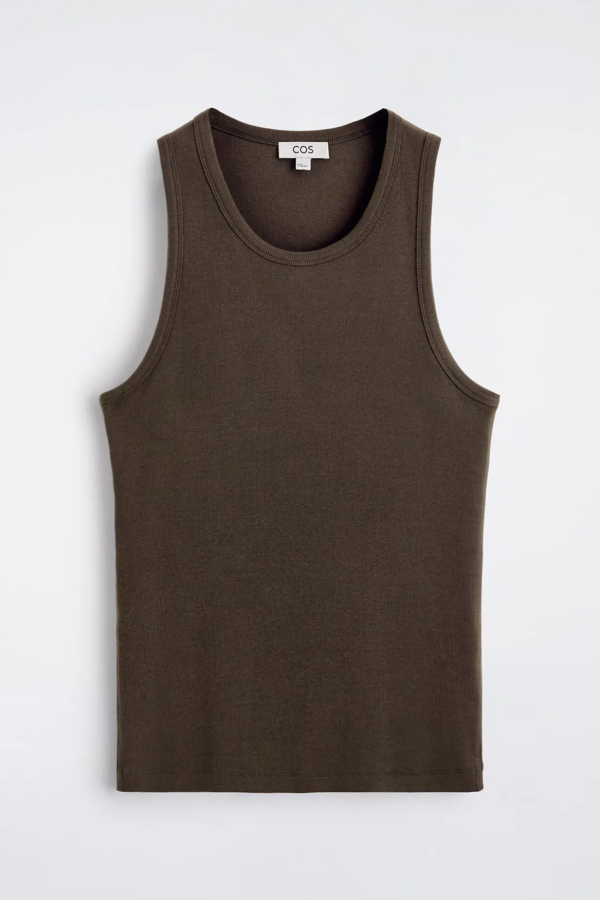 SCHMALES GERIPPTES TANKTOP AUS BAUMWOLLE