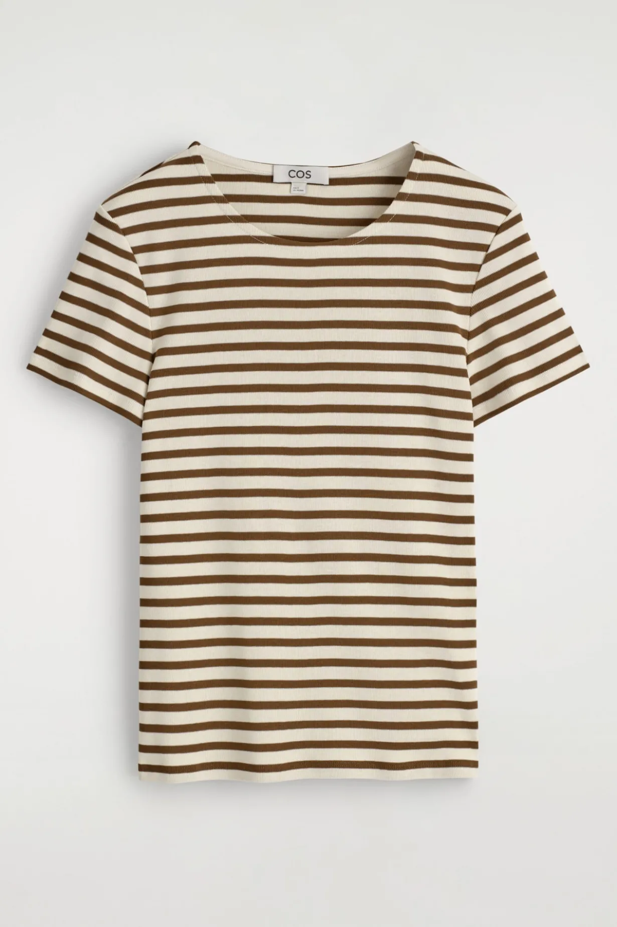 SCHMALES GERIPPTES T-SHIRT