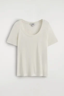 SCHMALES T-SHIRT AUS SEIDE