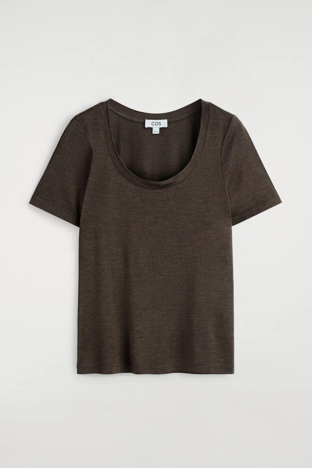 SCHMALES T-SHIRT AUS SEIDE