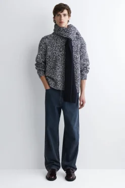 SCHWERER PULLOVER AUS WOLL-MIX