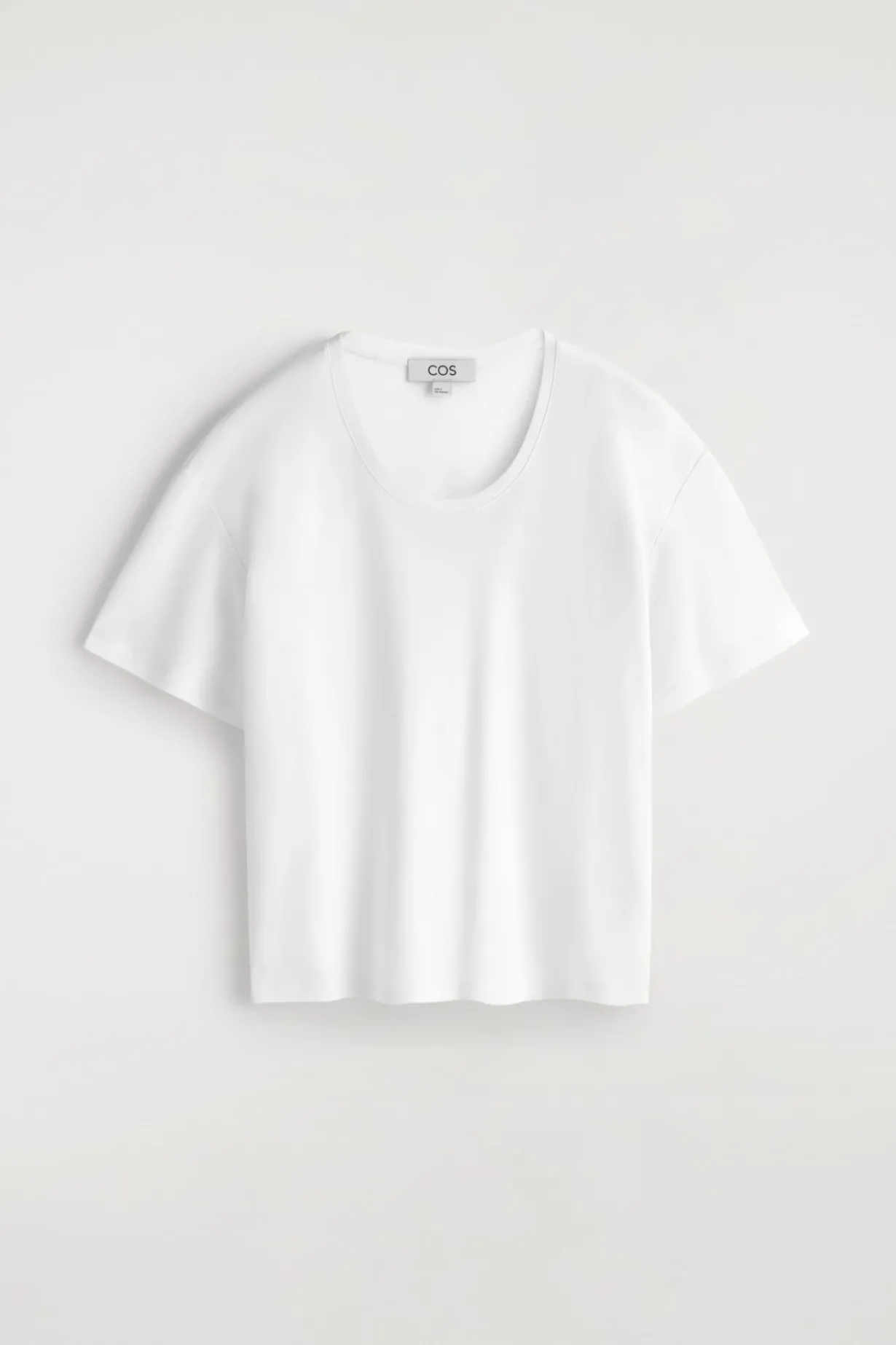 SCOOP-NECK COTTON T-SHIRT