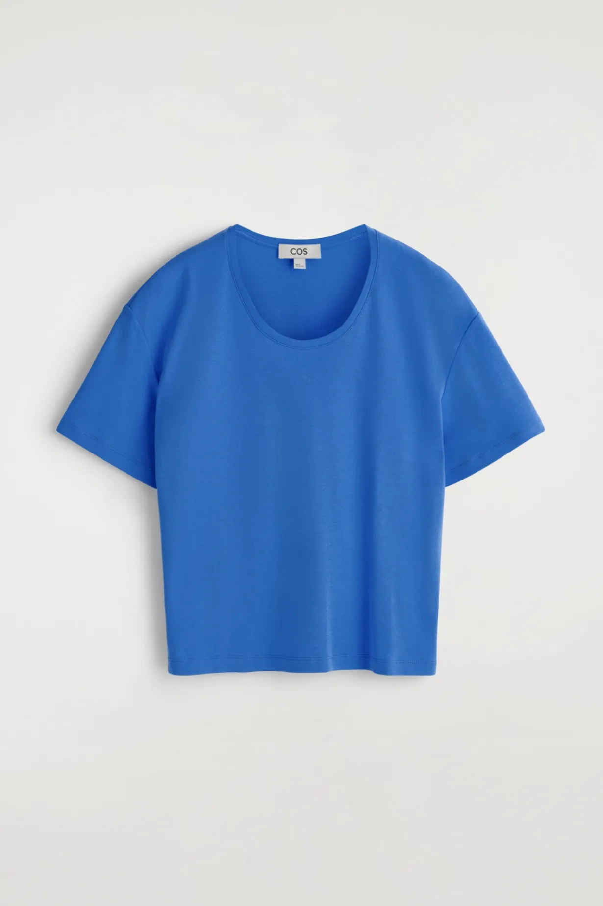 SCOOP-NECK COTTON T-SHIRT