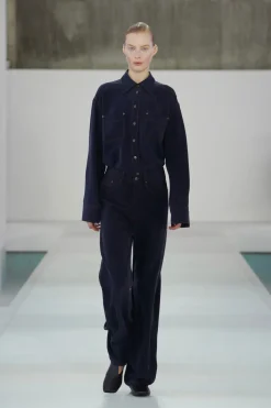 SEIDENHEMD MIT DENIM-EFFEKT