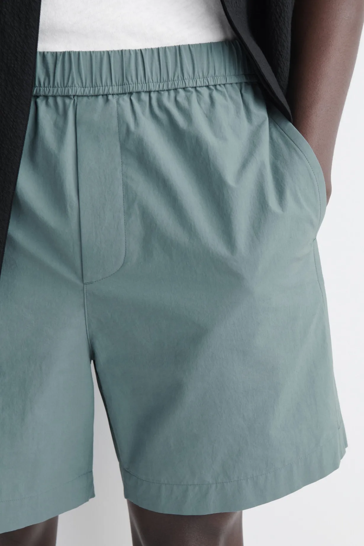 SHORTS AUS BAUMWOLLE MIT ELASTISCHEM BUND