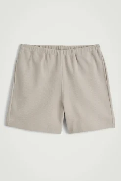 SHORTS AUS STRUKTURIERTEM BAUMWOLLJERSEY
