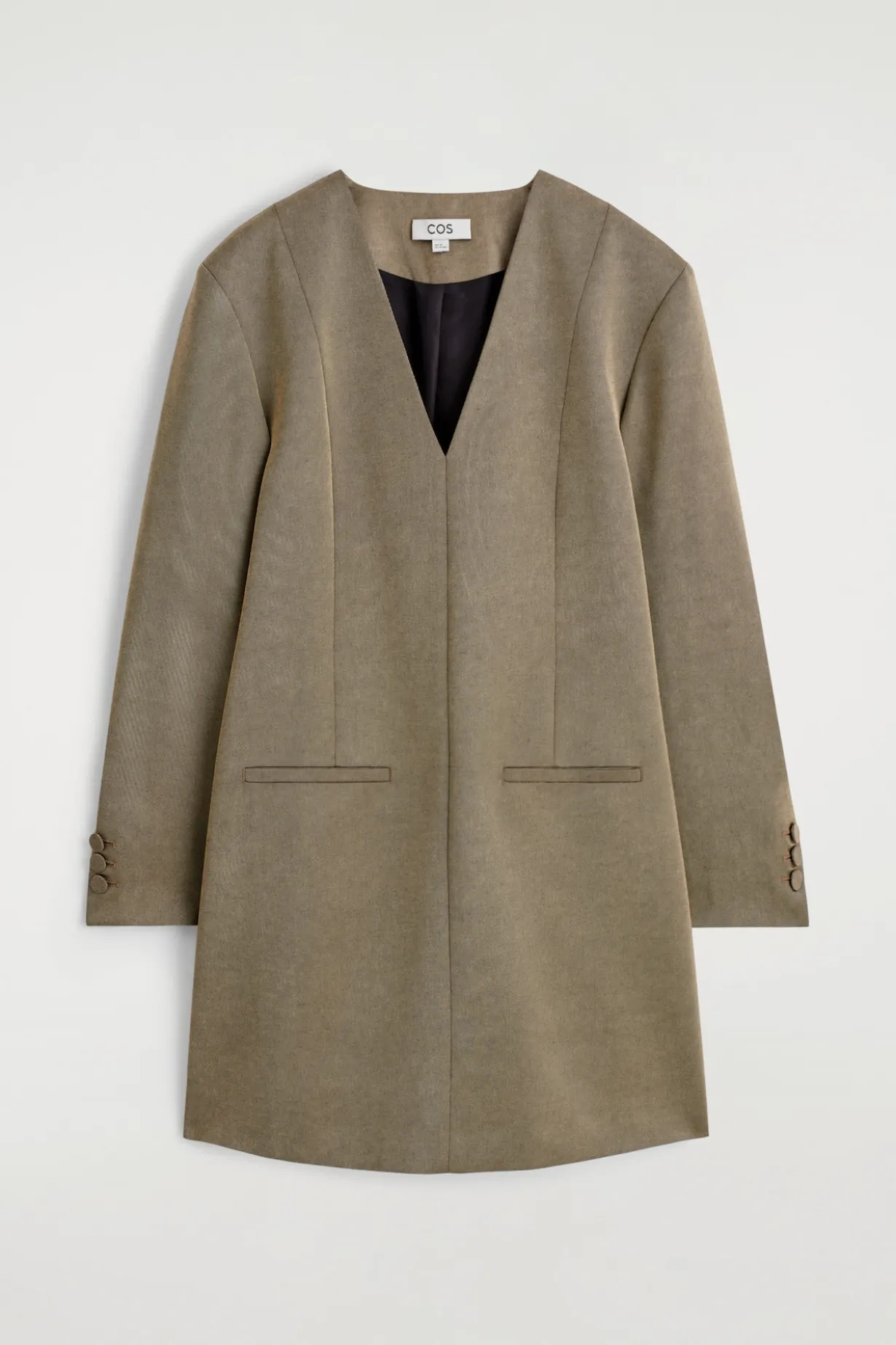 SMOKINGKLEID AUS WOLL-MIX IN METALLIC-OPTIK