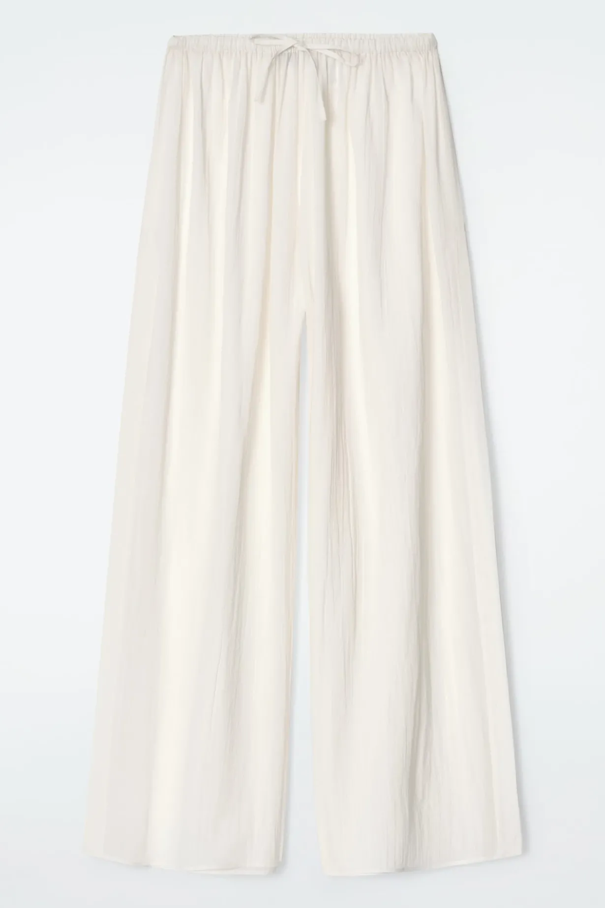 STRANDHOSE AUS BAUMWOLLE IN KNITTEROPTIK