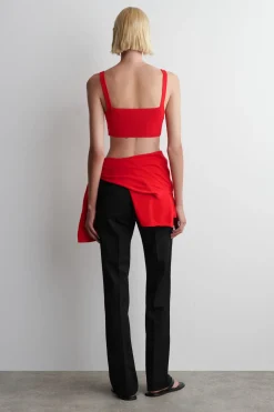 STRICK-BRALETTE AUS BAUMWOLLE