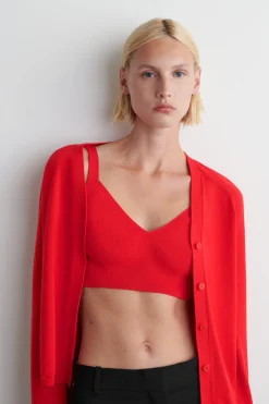 STRICK-BRALETTE AUS BAUMWOLLE