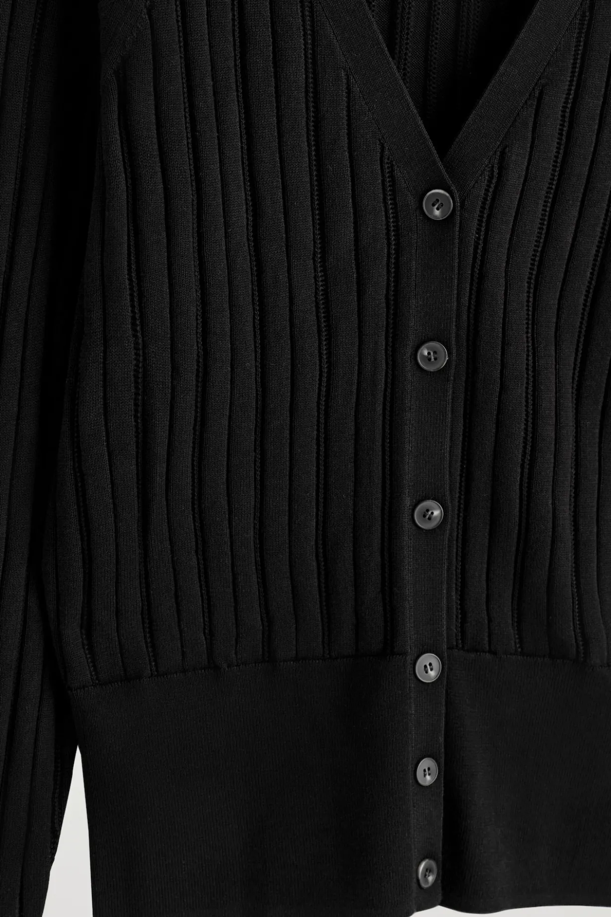 STRICKJACKE AUS BAUMWOLLE MIT POINTELLE-MUSTER