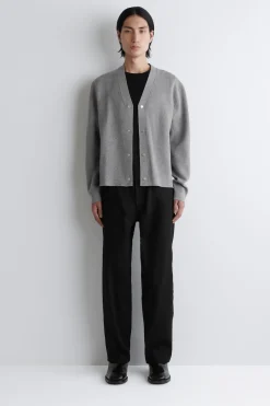 STRICKJACKE AUS DOUBLEFACE-MATERIAL